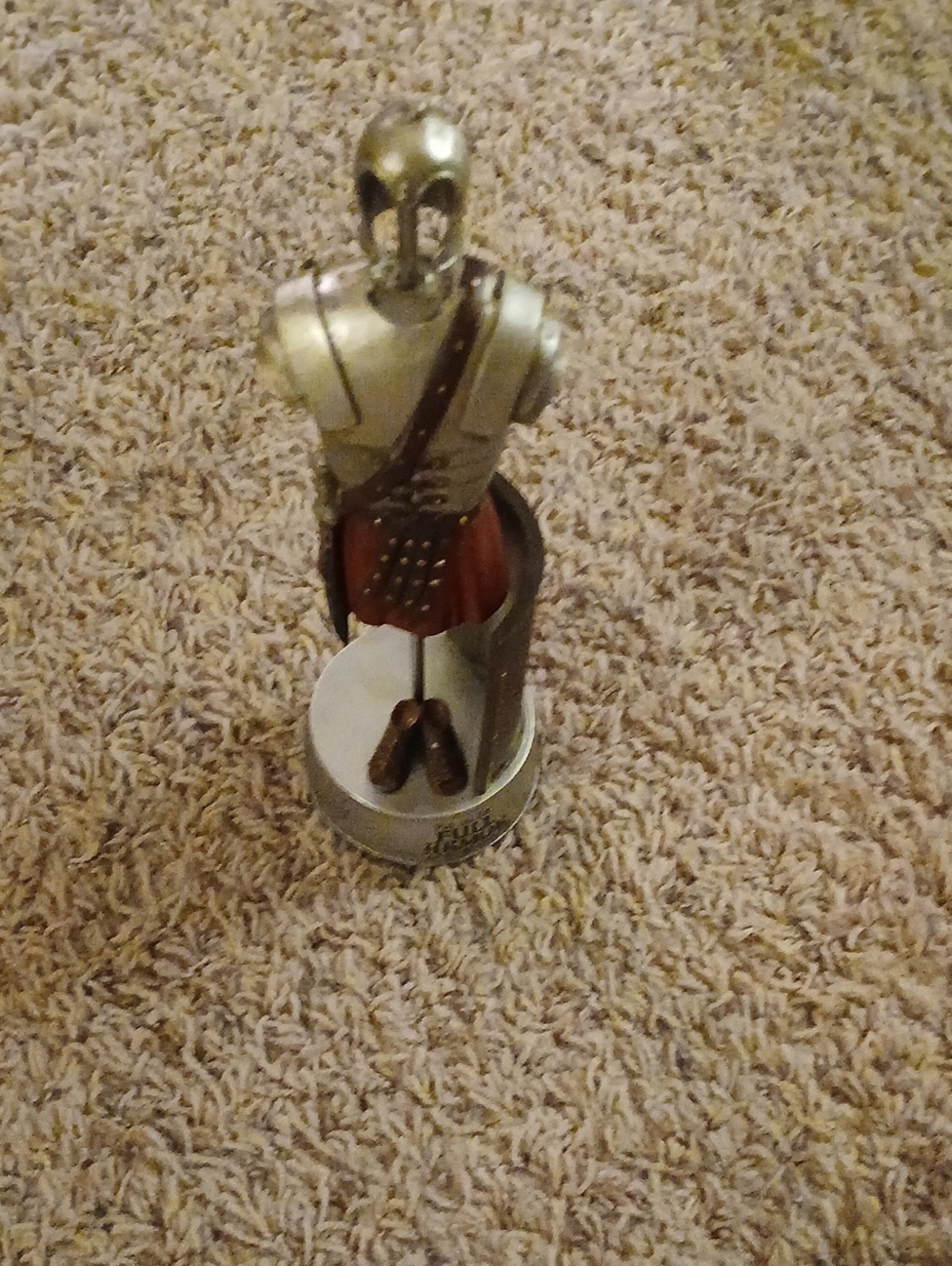 Metal Knight Bottle Opener - Silver and Brown